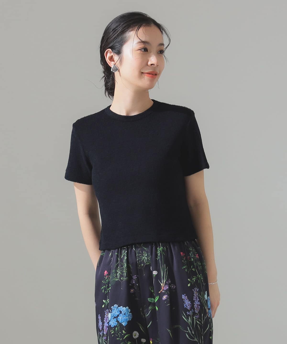 AURALEE オーラリー / WASHABLE WOOL PILE TEE Tシャツ・カットソー WOMEN NAVY 1 AURALEE オーラリー / WASHABLE WOOL PILE TEE Tシャツ・カットソー WOMEN NAVY 1
