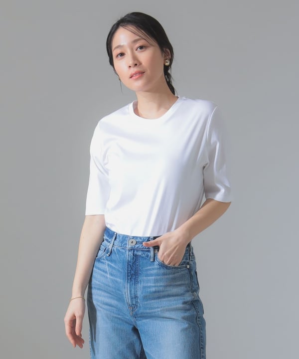 新品未使用　Demi-luxe BEAMS スーピマコットン スムース Tシャツ Demi-Luxe BEAMS（デミルクス ビームス）スーピマコットン