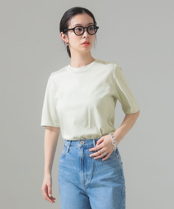 Tシャツ(半袖/袖なし) Demi-Luxe BEAMS - JOIEVE sheer creamy t-shirts PINK Demi-Luxe BEAMS - 【未使用・タグ付き】JOIEVE sheer creamy T