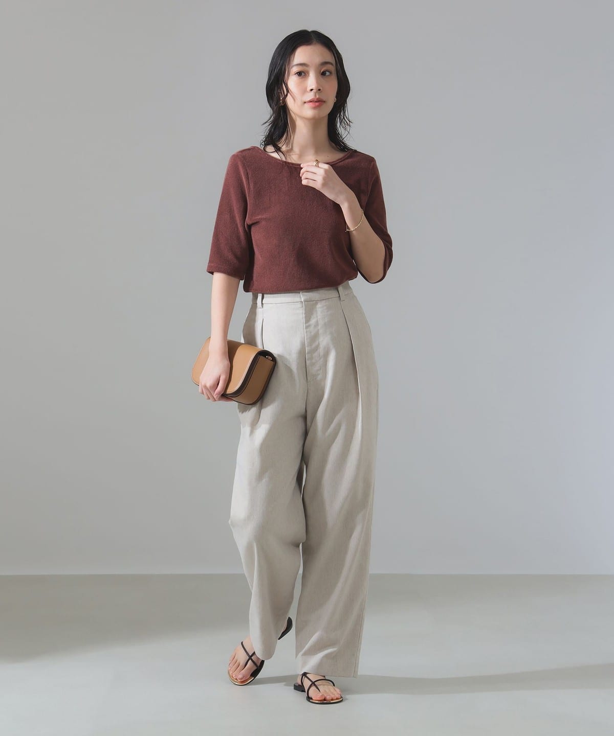 Demi-Luxe BEAMS（デミルクス ビームス）バックオープン パイル プル