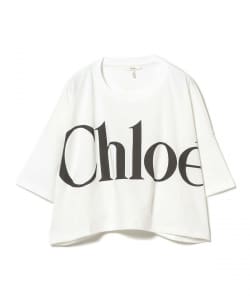 Chloe / クロップド ボクシー ロゴ Tシャツ