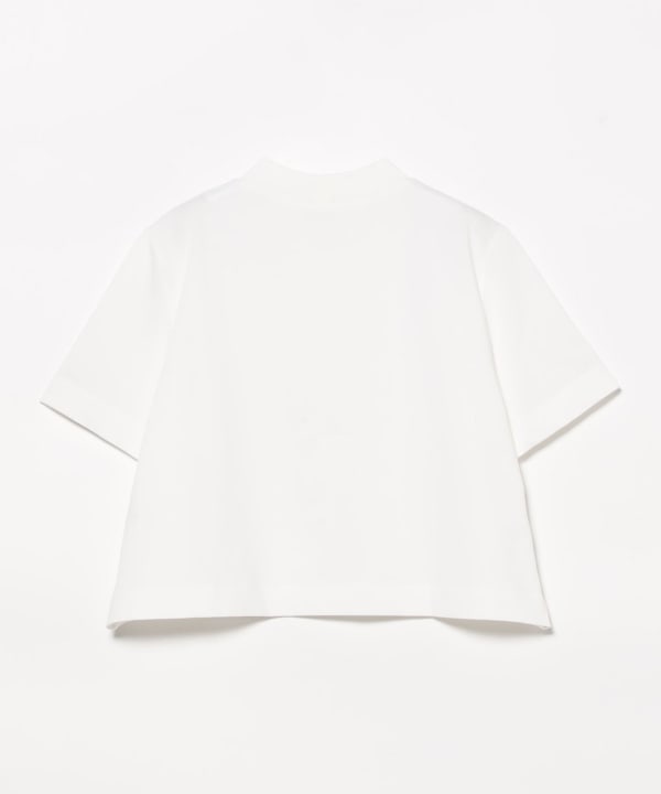 【新品】Demi-Luxe BEAMS・モックネッククロップドTシャツ Demi-Luxe BEAMS（デミルクス ビームス）モックネック ショート