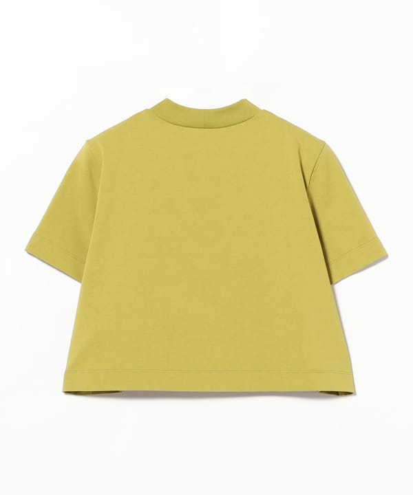 Mock neck short T-shirt