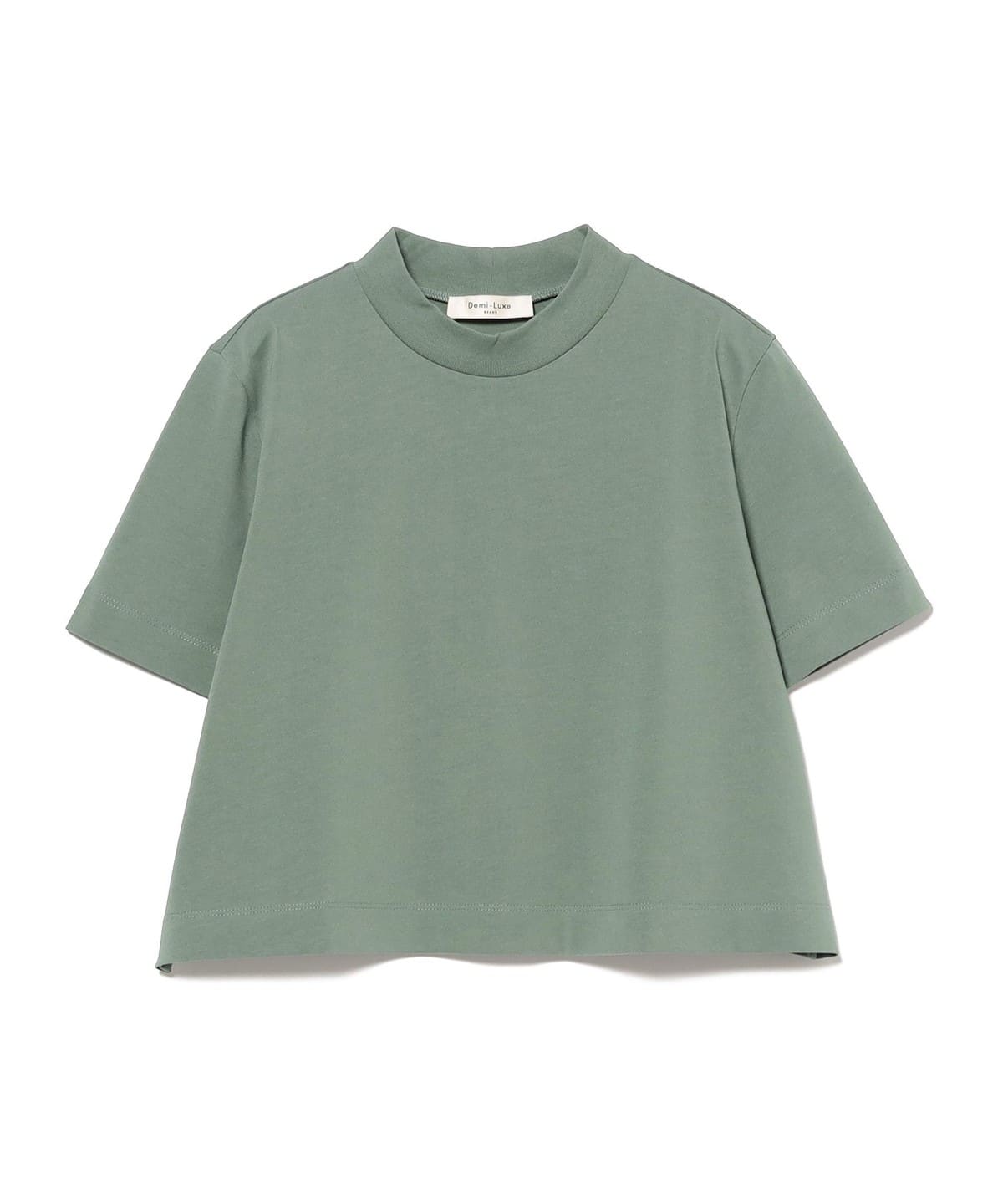 モックネック ショート Tシャツ Tシャツ・カットソー WOMEN MOSS GREEN ONE SIZE モックネック ショート Tシャツ Tシャツ・カットソー WOMEN MOSS GREEN ONE SIZE