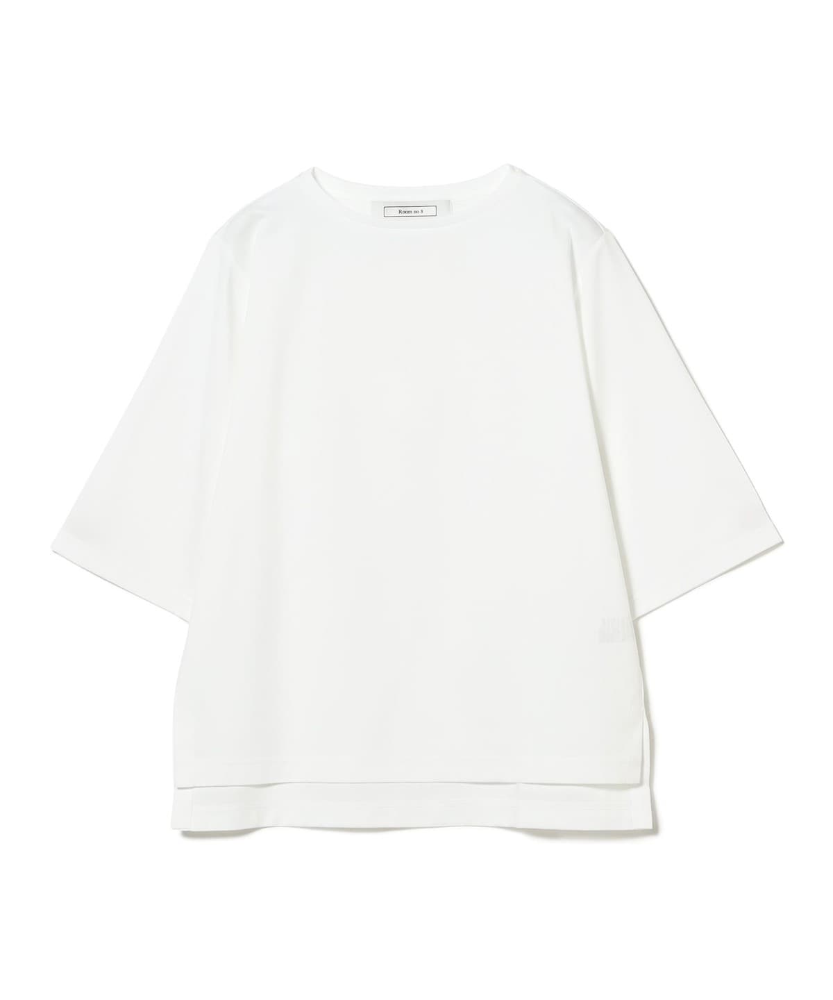 ROOM NO.8 ルームエイト / コットン ハーフスリーブ Tシャツ Tシャツ・カットソー WOMEN WHITE ONE SIZE ROOM NO.8 ルームエイト / コットン ハーフスリーブ Tシャツ Tシャツ・カットソー WOMEN WHITE ONE SIZE