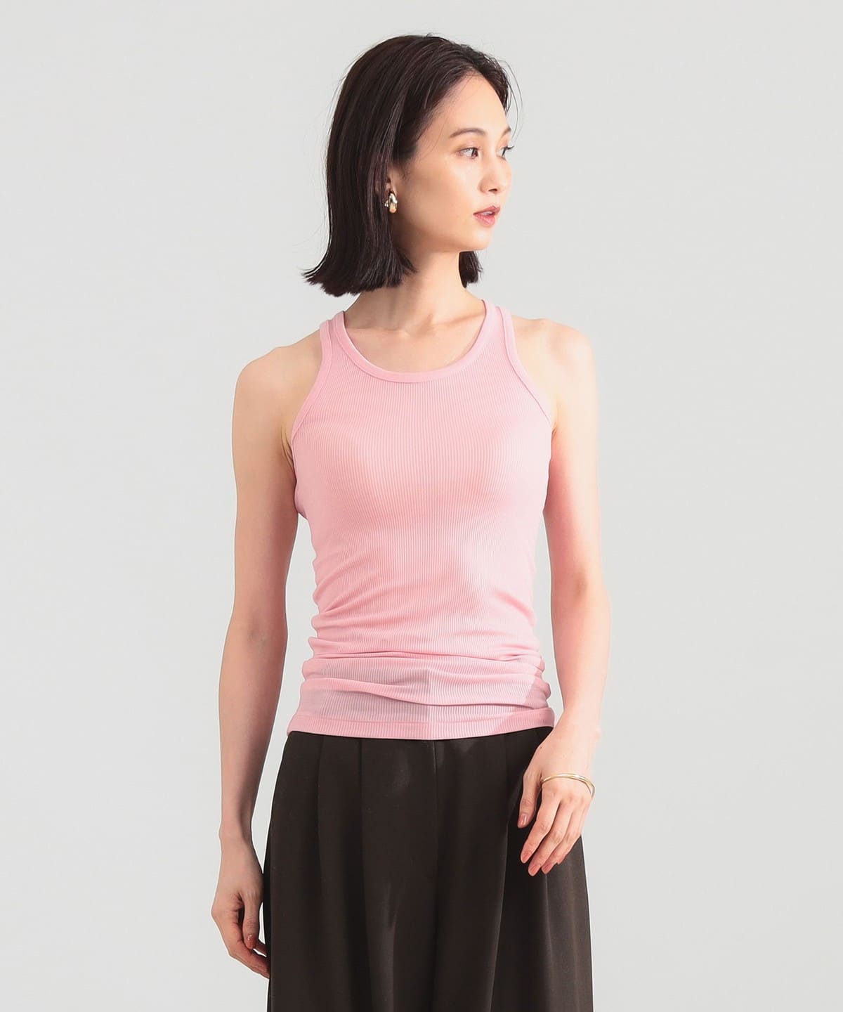 AURALEE オーラリー / WOOL SILK SOFT RIB TANK Tシャツ・カットソー WOMEN PINK 1 AURALEE オーラリー / WOOL SILK SOFT RIB TANK Tシャツ・カットソー WOMEN PINK 1