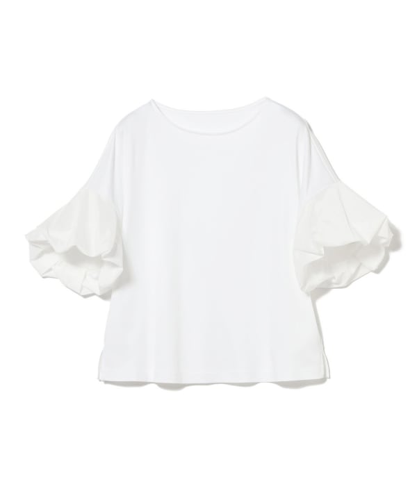 新品未使用 Demi-Luxe BEAMS バルーンスリーブ コンビカットソー Demi-Luxe BEAMS（デミルクス ビームス）コンビネーション
