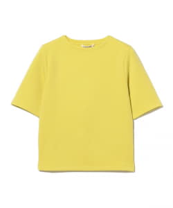 AURALEE / WOOL STRETCH DOUBLE JERSEY BOAT NECK TEE