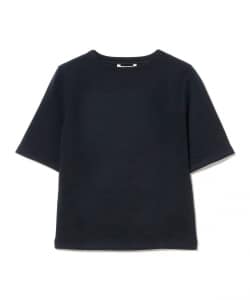 AURALEE / WOOL STRETCH DOUBLE JERSEY BOAT NECK TEE