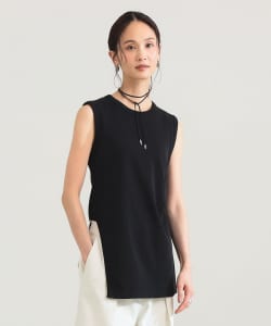 スリット ノースリーブ チュニック