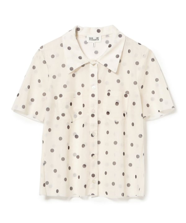 BAUM UND PFERDGARTEN / JONIE メッシュ ドット シャツ