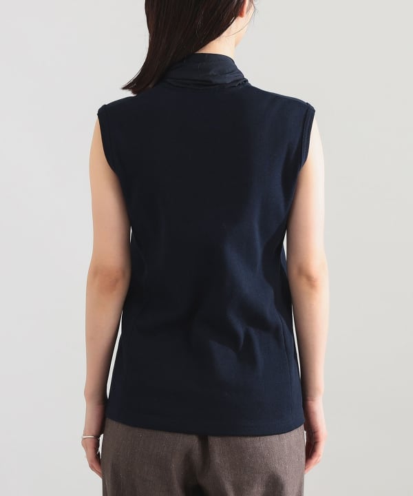 【+10%ポイントUP】AK+1 / コットン リボン ノースリーブ カットソー