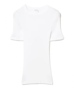 OSCALITO / コットン リブ クルーネック ニット