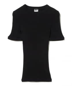 OSCALITO / コットン リブ クルーネック ニット