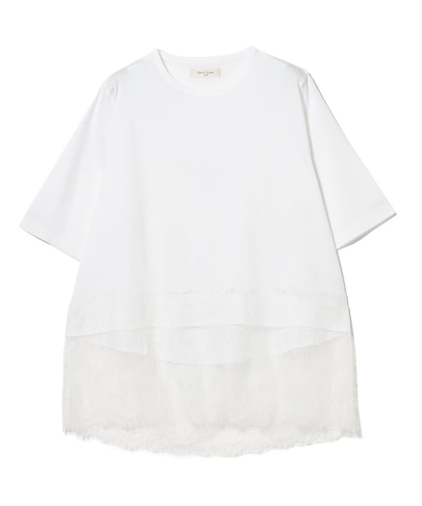 レース 切り替え Tシャツ