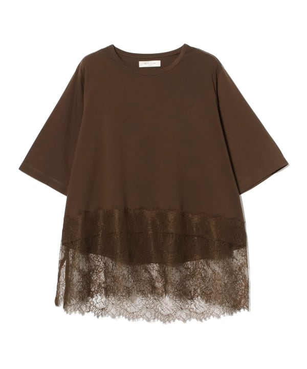 レース 切り替え Tシャツ