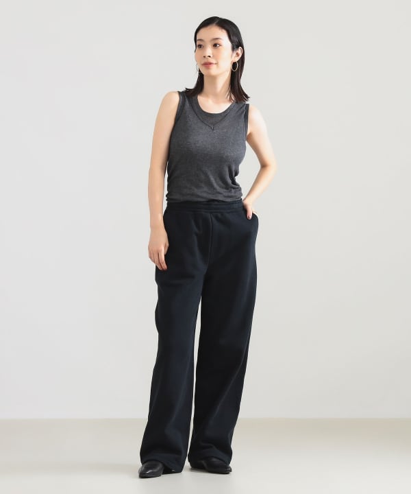 【+10%ポイントUP】AK+1 / レイヤード リブ タンクトップ Model：H165　Size：ONE SIZE