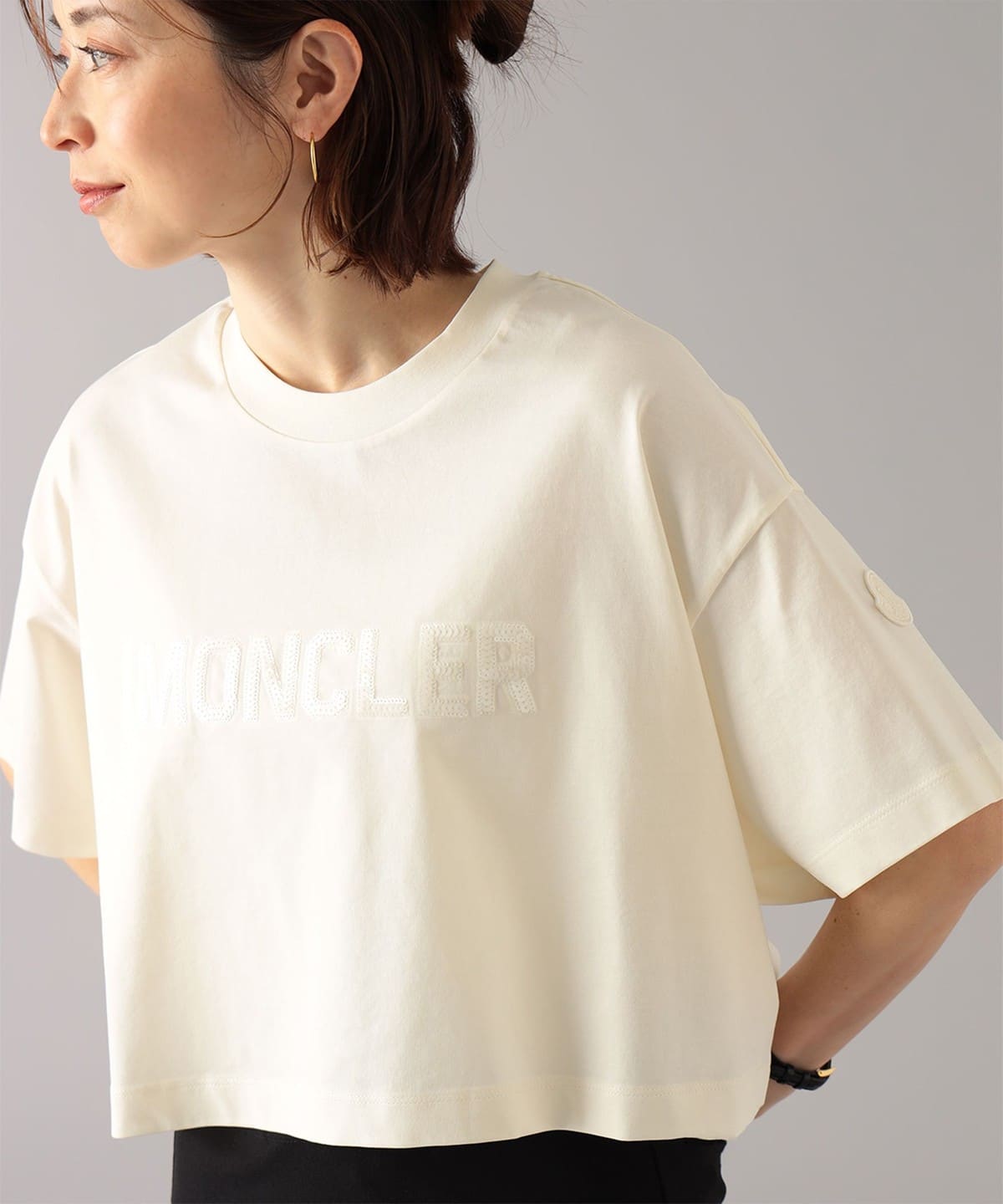 Demi-Luxe BEAMS（デミルクス ビームス）MONCLER / スパンコールロゴ T ...