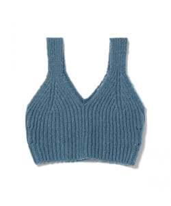AURALEE / WOOL BABY CAMEL BRUSHED YARN KNIT CAMISOLE