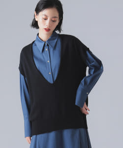 EFFE BEAMS / ウール Vネック ベスト