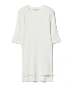 AURALEE / GIZA HIGH GAUGE RIB KNIT TEE