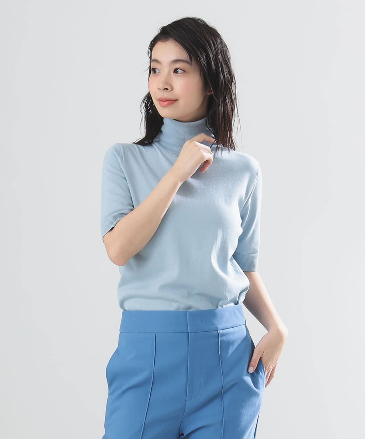 BEAMS ハイネックセーター ダークグリーン BEAMS ハイネックセーター ダークグリーン B:MING by BEAMS