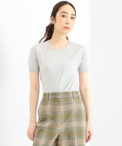 JOHN SMEDLEY / コットンクルー ショートスリーブニット