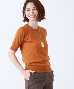 JOHN SMEDLEY / 30G クルーネック ショートスリーブニット