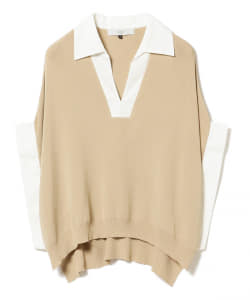 D/Nero / コンビ スキッパー ニットプルオーバー