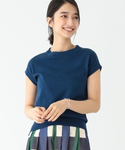 JOHN SMEDLEY / コットン クルーネック ノースリーブニット