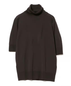 ■JOHN SMEDLEY / ウール タートルネック ショートスリーブニット