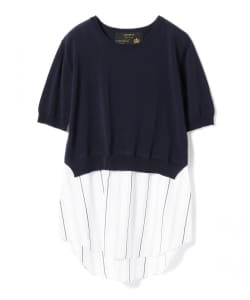 ADAWAS / 別注 シャツニットチュニック
