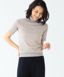 JOHN SMEDLEY / 30ゲージ ハーフスリーブ タートルネック ニット