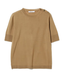 ▲Max Mara / 肩ボタン 5分袖 ニット