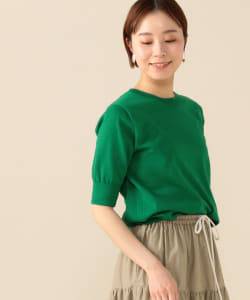 SLOANE × Demi-Luxe BEAMS / 別注 18G 天竺 ハーフスリーブニット
