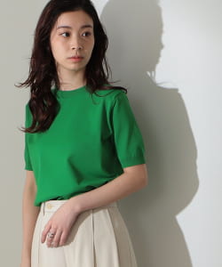 SLOANE / 18G 天竺 ハーフスリーブ ニット