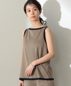 SLOANE × Demi-Luxe BEAMS / 別注 ハーフミラノリブ 配色 ノースリーブ ニット