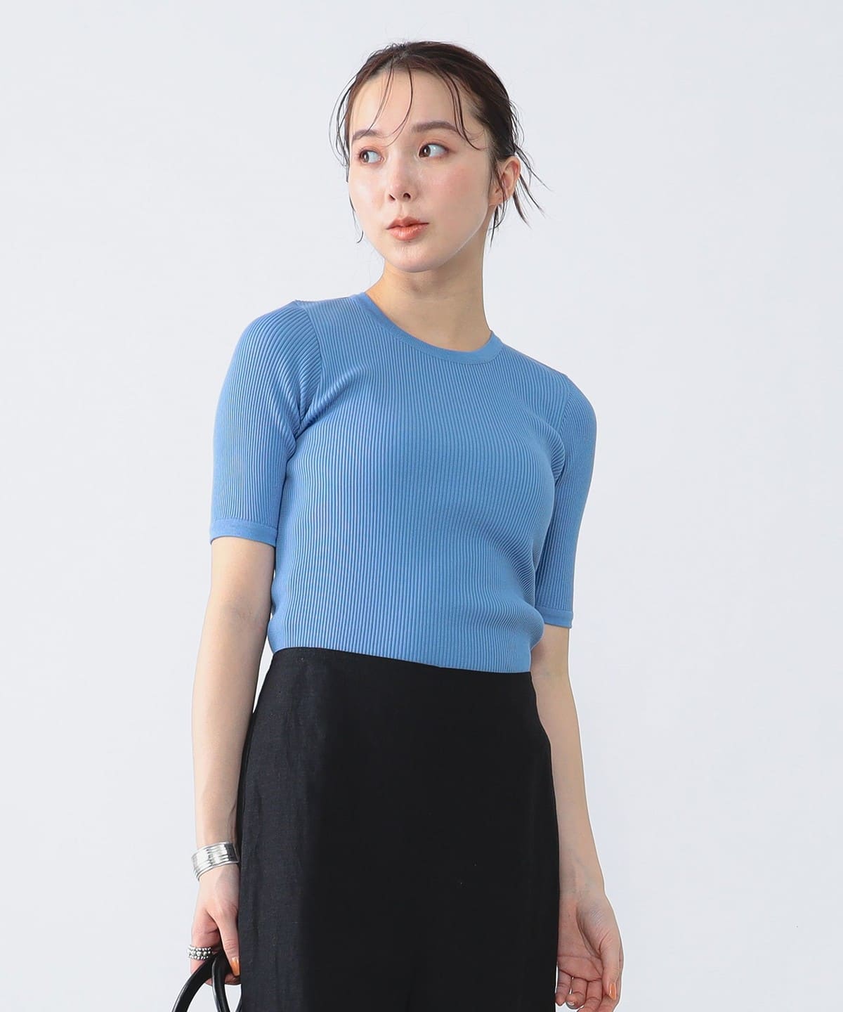Demi-Luxe BEAMS Demi-Luxe BEAMS AURALEE GIZA HIGH GAUGE RIB