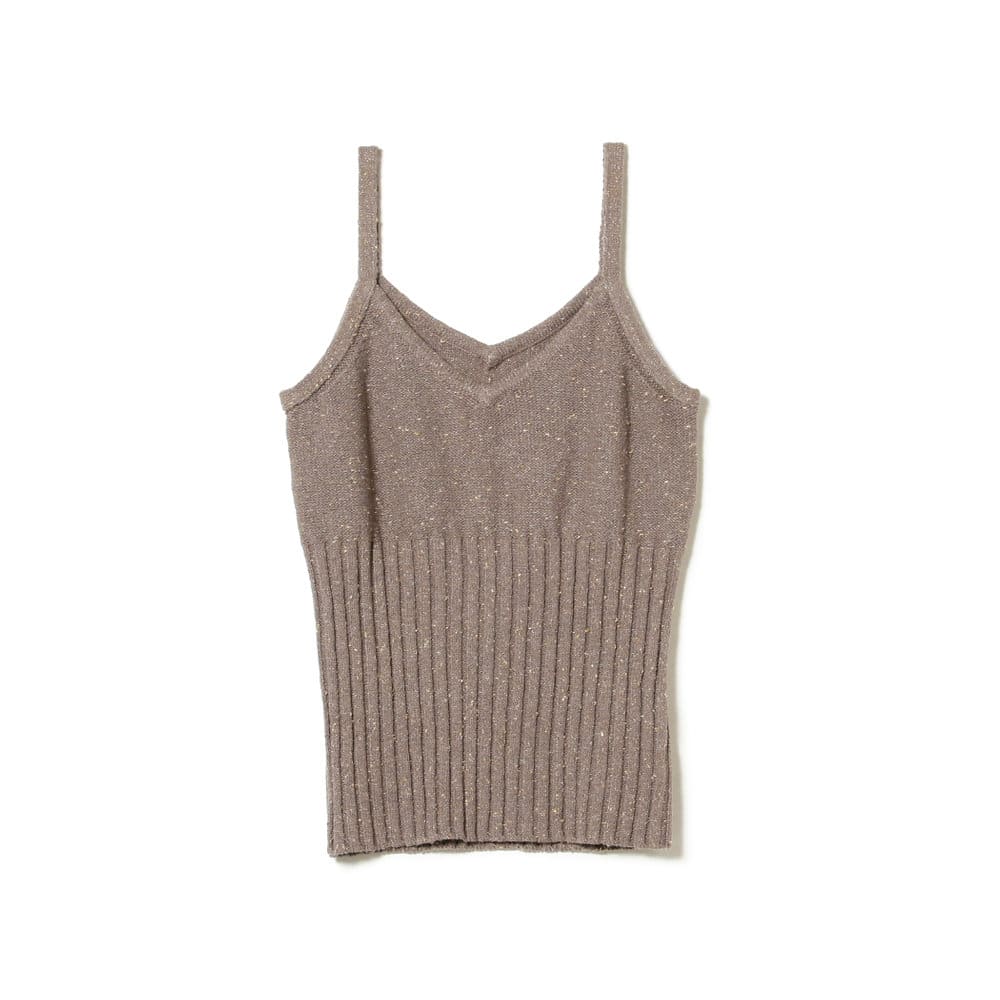 ラメネップ ニット キャミソール Tシャツ・カットソー WOMEN GREY ONE SIZE ラメネップ ニット キャミソール Tシャツ・カットソー WOMEN GREY ONE SIZE