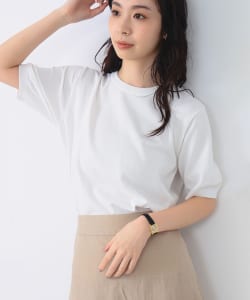 SLOANE / 18ゲージ 天竺 ハーフスリーブ クルーネックニット