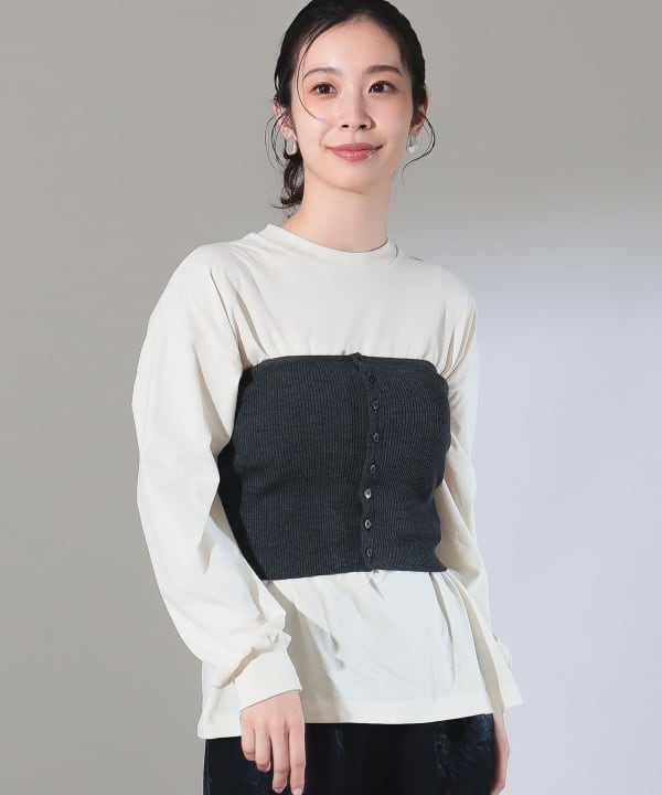 今季AURALEE SUPER FINE WOOL KNIT BANDEAU