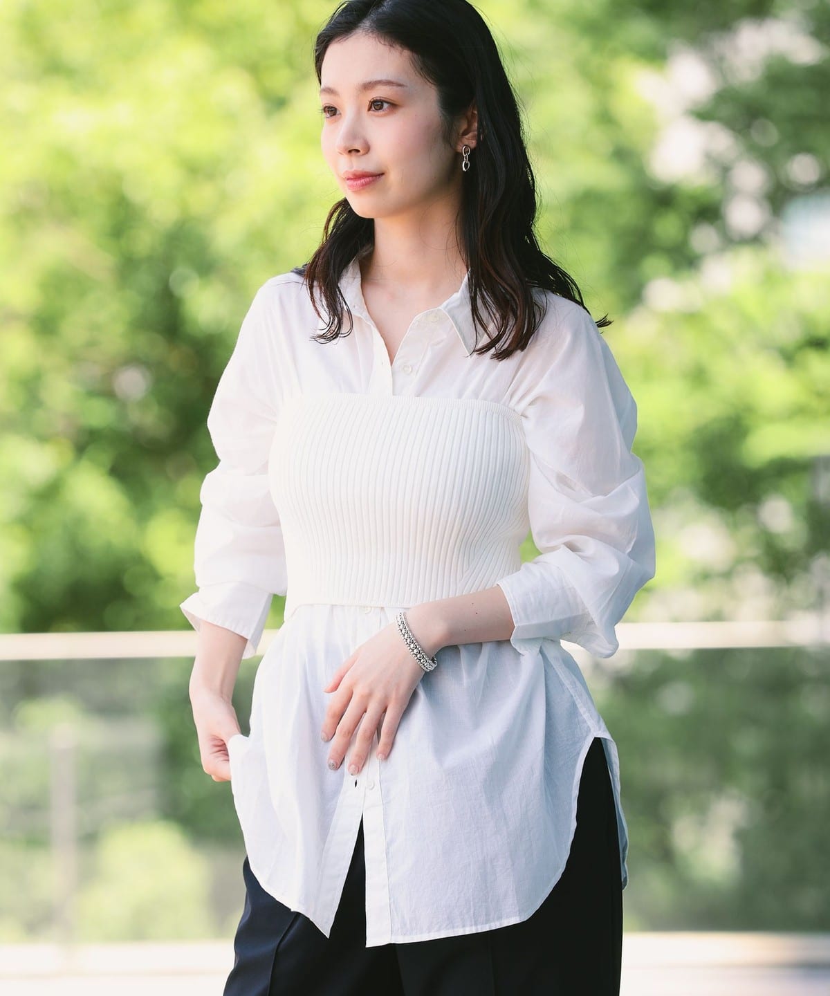 リブ ニット ビスチェ トップス WOMEN OFF WHITE ONE SIZE リブ ニット ビスチェ トップス WOMEN OFF WHITE ONE SIZE