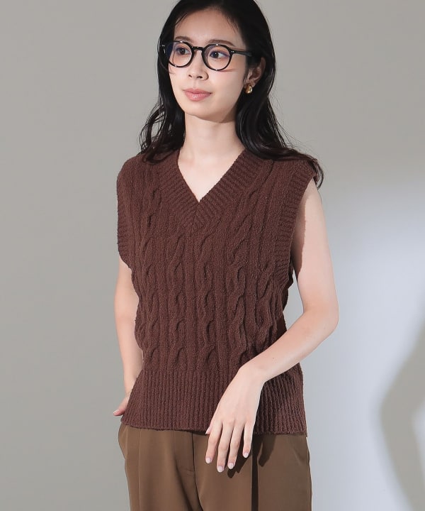 1% テンセルアセテートベスト Demi-Luxe BEAMS BEAMS Demi-Luxe BEAMS針織背心 (上衣背心) 郵購 |