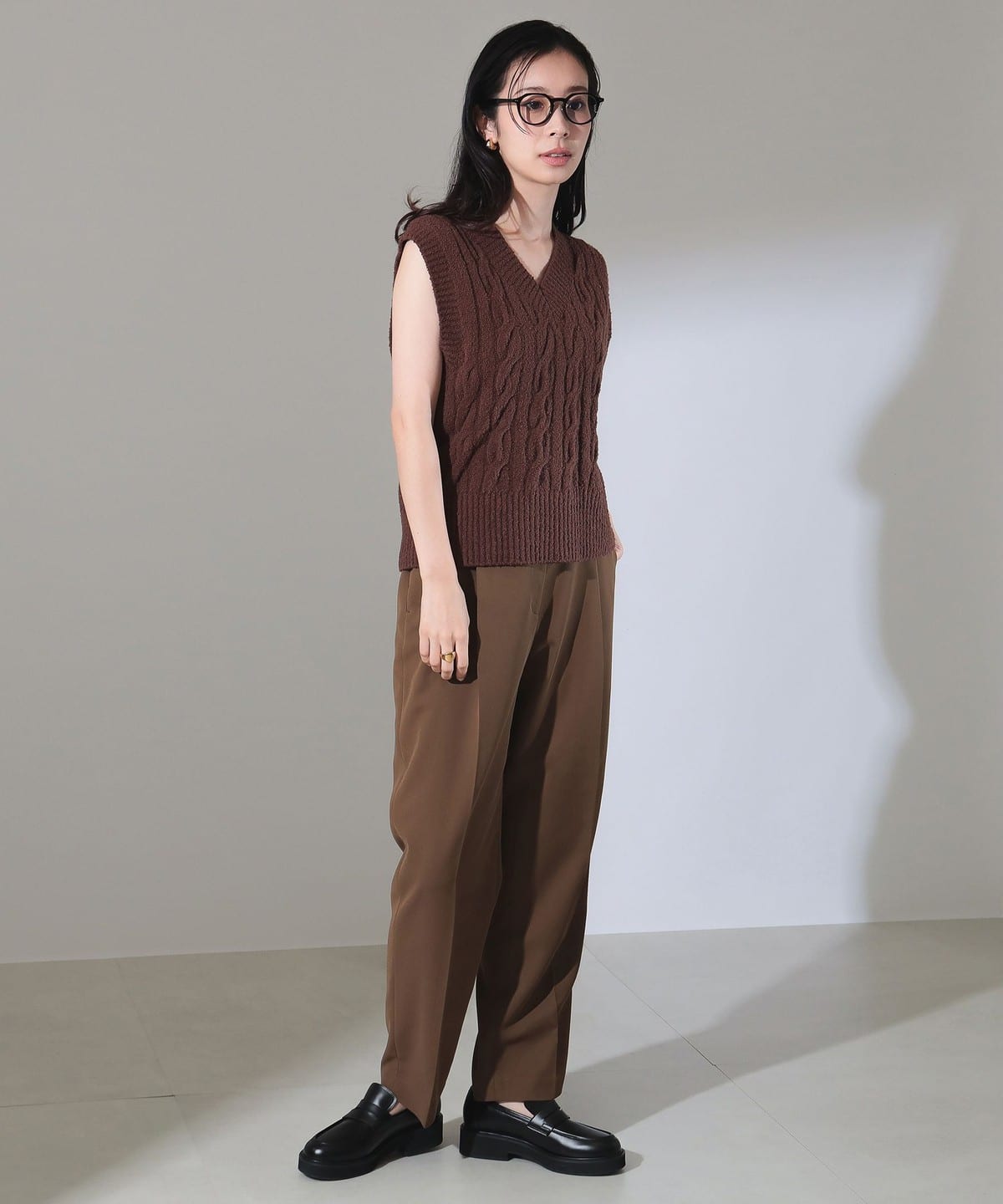 Demi-Luxe BEAMS - 美品♡ デミルクスビームス ケーブル編みニット Demi-Luxe BEAMS（デミルクス ビームス）ブークレー ケーブル