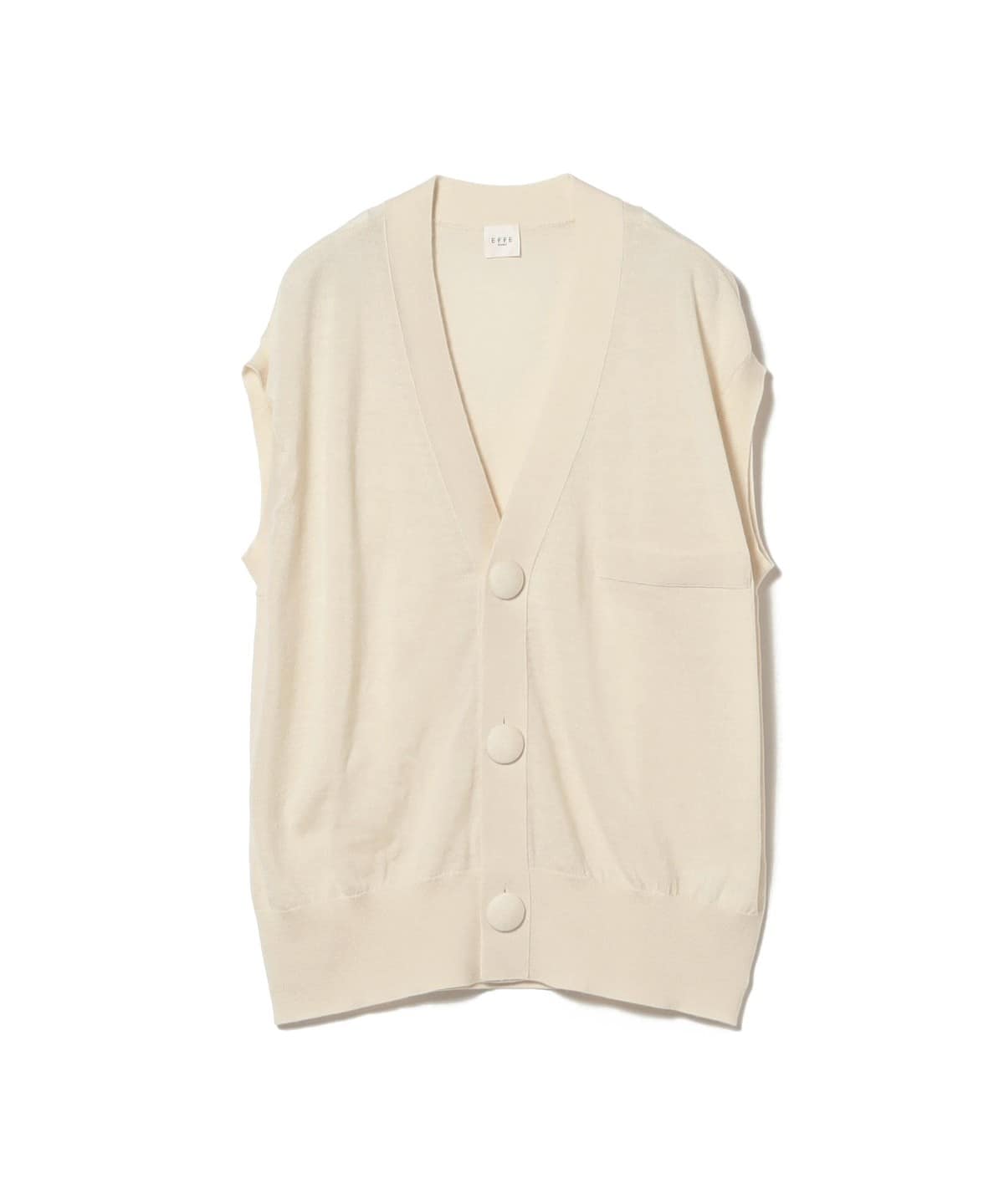 25SS】WOMEN シアーリップストップベスト ホワイト