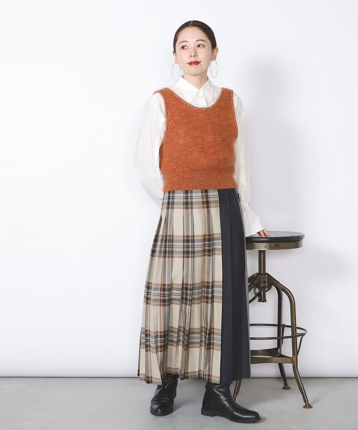 美品　SSZ 22AW モヘアニットベスト エスエスズィー ビームス 美品 SSZ 22AW モヘアニットベスト エスエスズィー ビームス