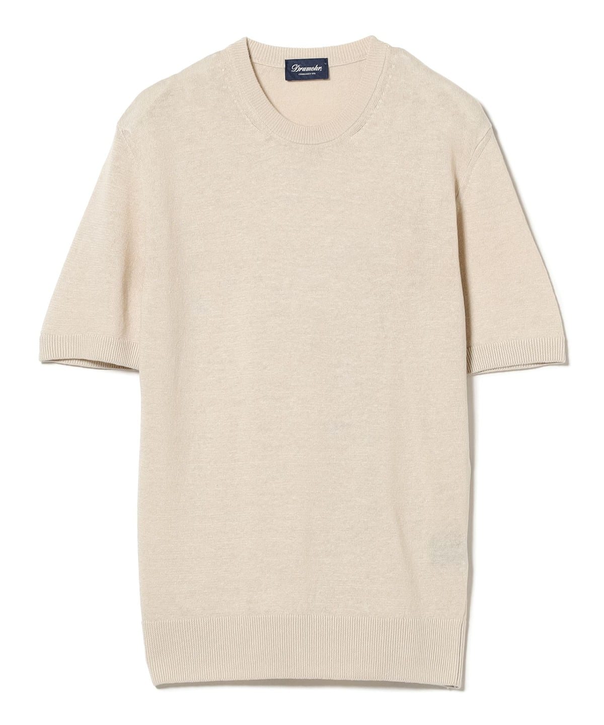 DRUMOHR ドルモア / 12ゲージ ハーフスリーブ クルーネックニット トップス WOMEN OFF WHITE 42 DRUMOHR ドルモア / 12ゲージ ハーフスリーブ クルーネックニット トップス WOMEN OFF WHITE 42