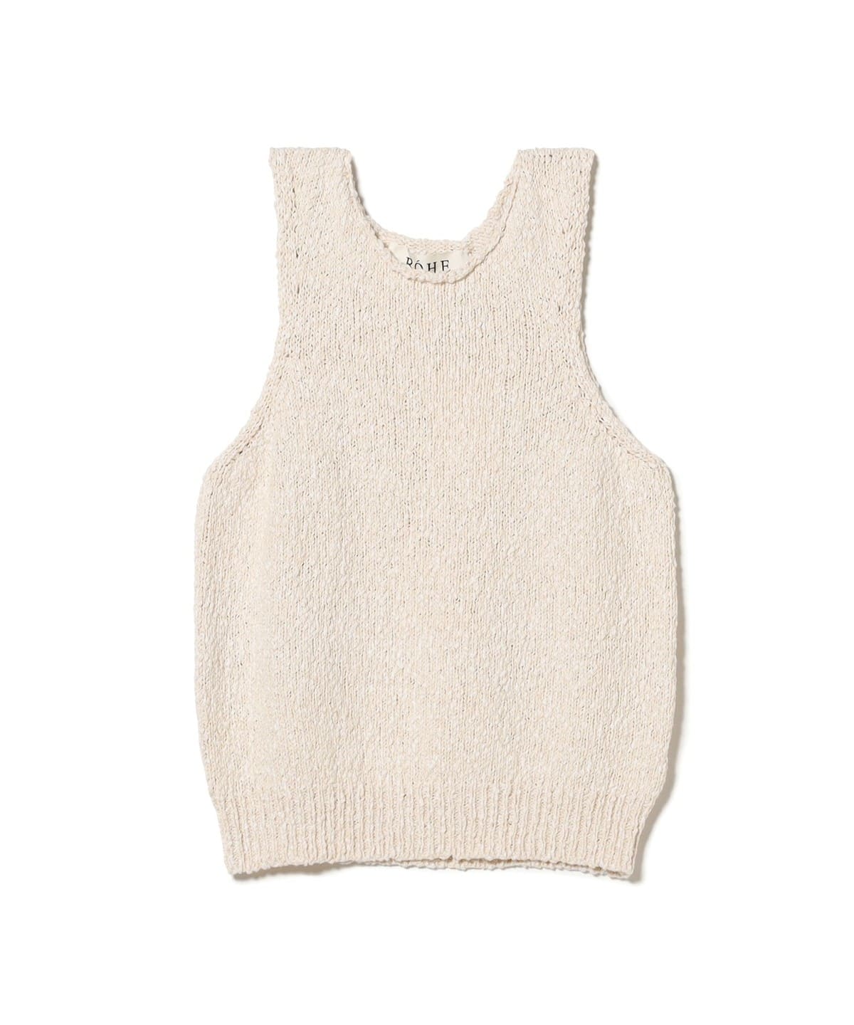 ROHE / ホルター ノースリーブ ニット トップス WOMEN OFF WHITE 36 ROHE / ホルター ノースリーブ ニット トップス WOMEN OFF WHITE 36