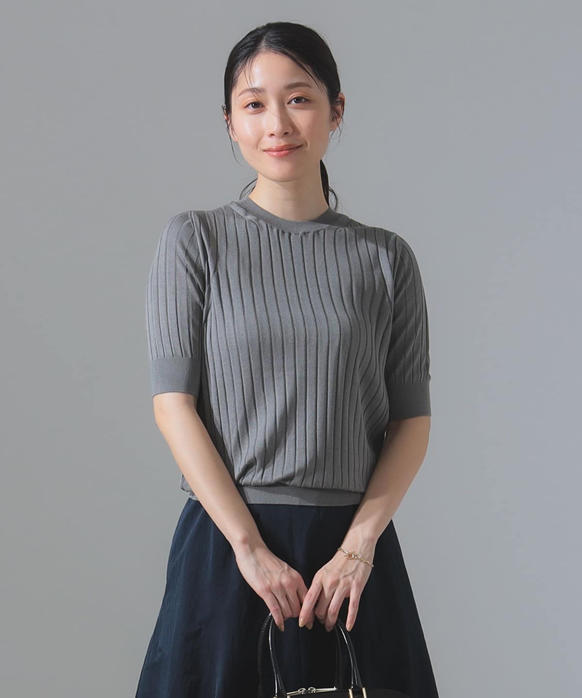 SLOANE × BEAMS / 別注ワイドリブ バイカラー ポロニット難あり BEAUTY&YOUTH UNITED ARROWS｜<Steven Alan>バイカラー ポロ