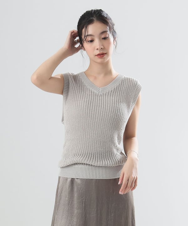 上品なファッション Demi-Luxe 未使用 BEAMS ニットストール 畦